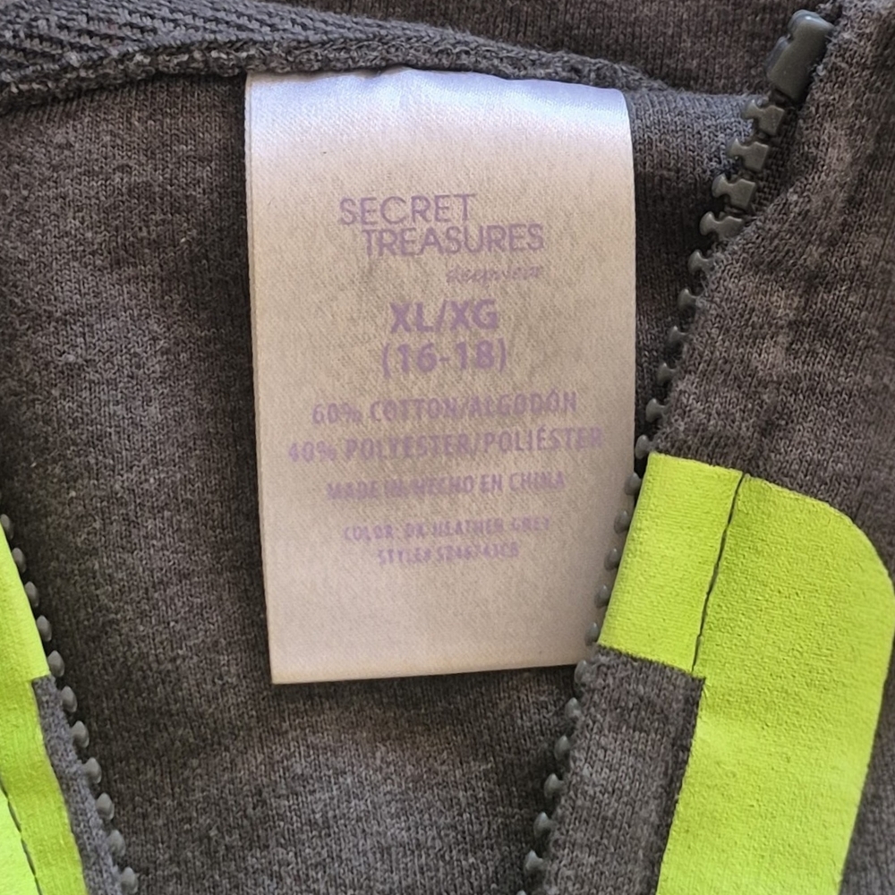 Secret Treasures "Today is Cancelled" Women's Gray Onsie Sz XL - Picture 5 of 5